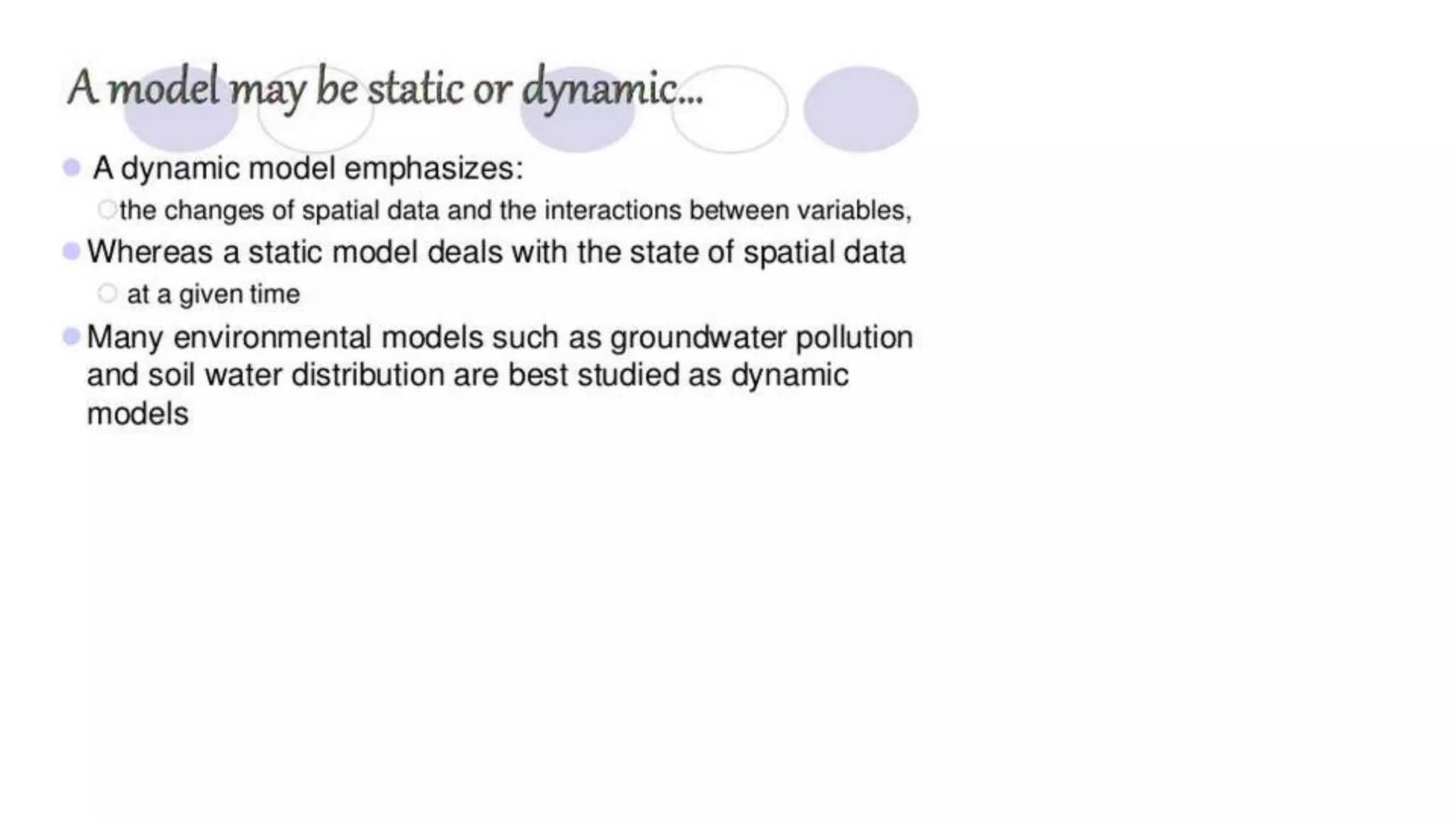 Geo-spatial Analysis and Modelling