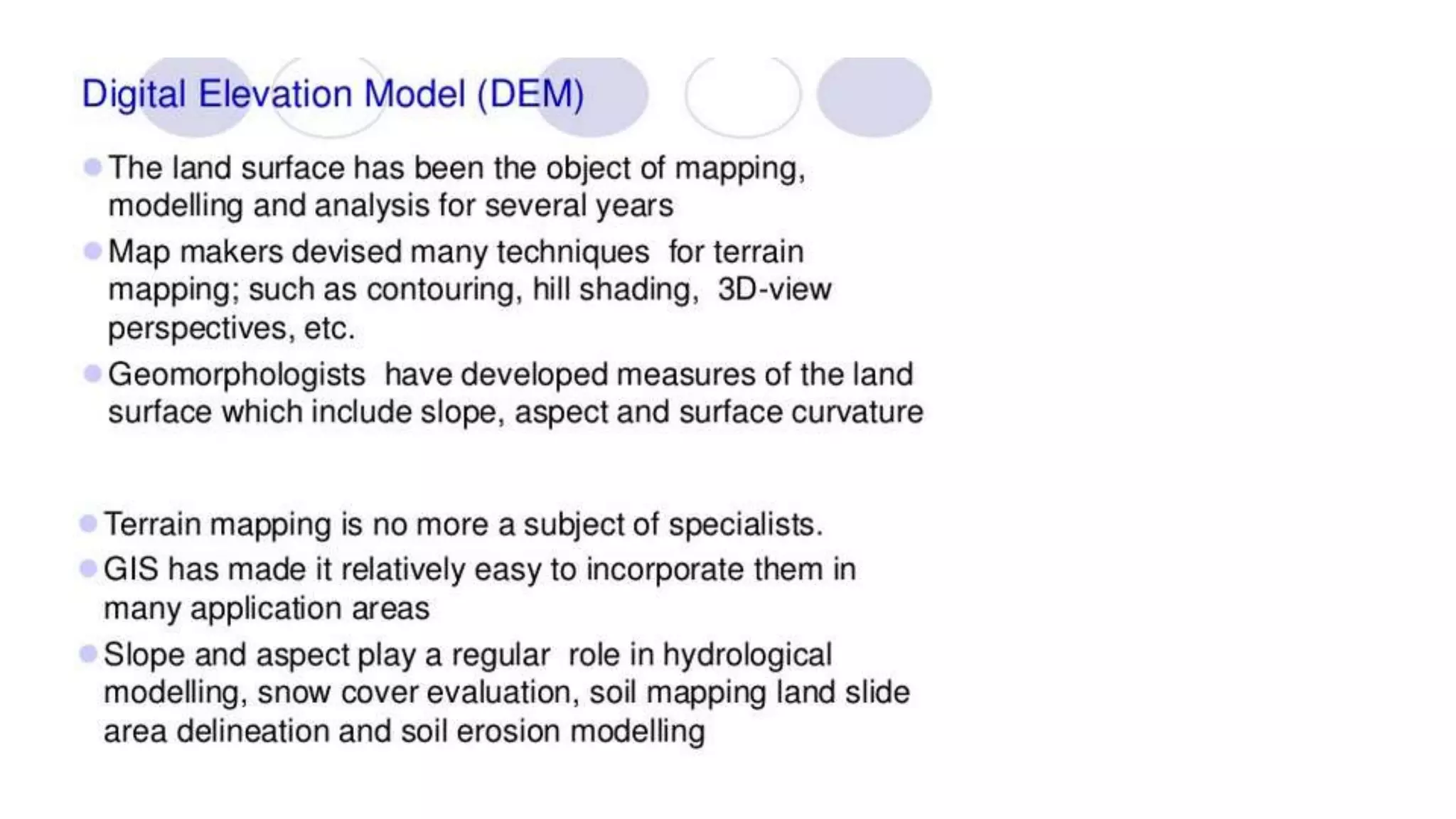 Geo-spatial Analysis and Modelling