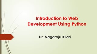 Comprehensive Introduction to Web Development Using Python and Flask ...