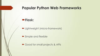 Comprehensive Introduction to Web Development Using Python and Flask ...