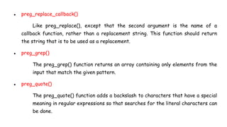 Regular expressions, Session and Cookies by Dr.C.R.Dhivyaa Kongu ...