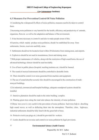 Unit iv Air and Noise Pollution | PDF