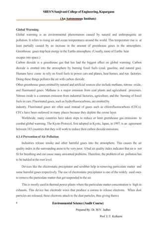 Unit iv Air and Noise Pollution | PDF