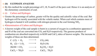 Ultimate Analysis Unit IV chemistry anna University 2017 regulation | PPTX