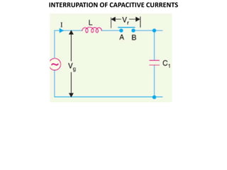 INTERRUPATION OF CAPACITIVE CURRENTS
 
