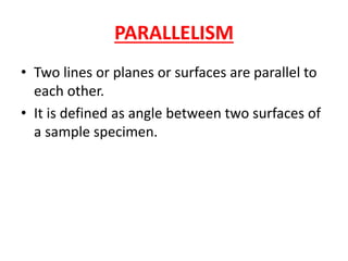 Parallelism Measurement Example UNIT IV FORM MEASUREMENT | PPTX