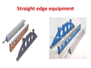 Straight edge equipment
 