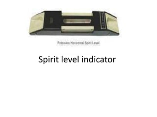 Spirit level indicator
 