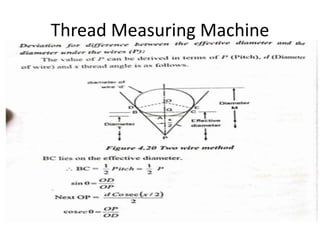 Thread Measuring Machine
 