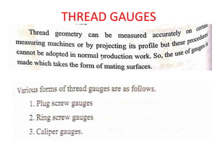 THREAD GAUGES
 