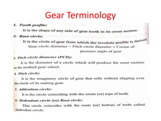 Gear Terminology
 