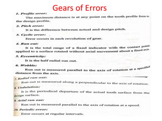 Gears of Errors
 