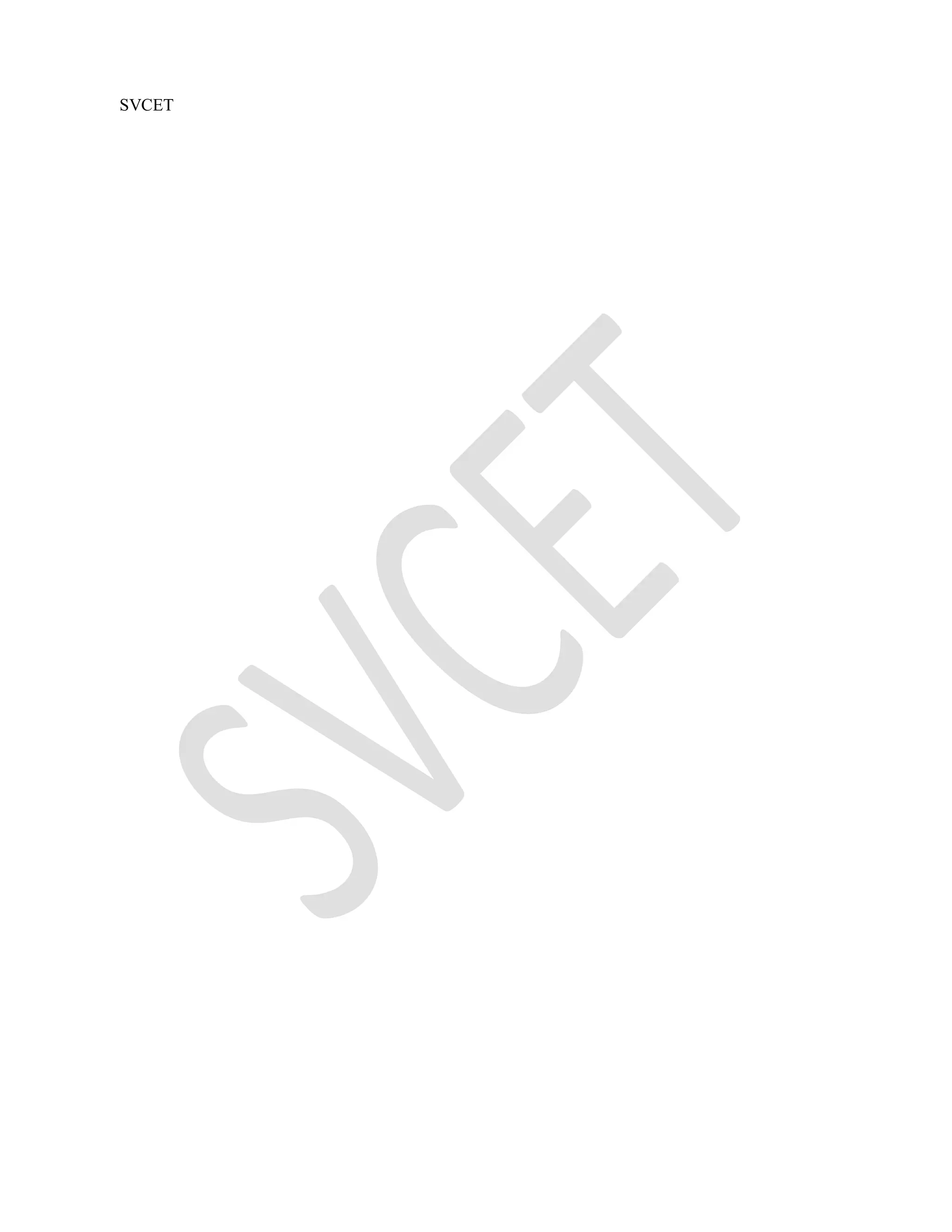 SVCET
 