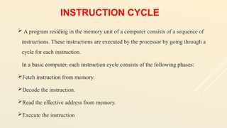 Executing Instructions Using A Basic Computer Unit IV Fundamentals of Computer Organization.pptx