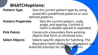 Comprehensive Guide to Dimensions, Hatch Patterns, Gradients, and ...