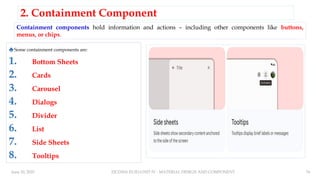 UNIT IV MATERIAL DESIGN AND COMPONENTS | PPTX