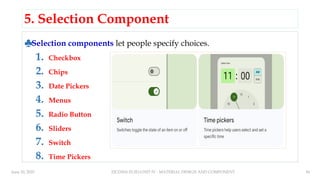 UNIT IV MATERIAL DESIGN AND COMPONENTS | PPTX