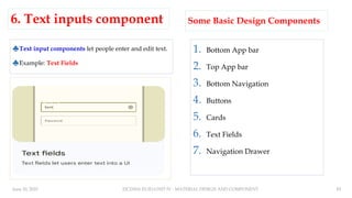 UNIT IV MATERIAL DESIGN AND COMPONENTS | PPTX