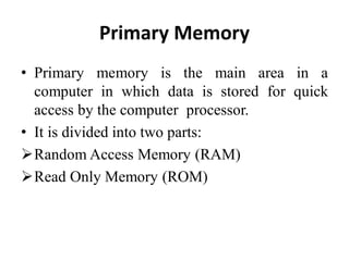Unit IV Memory and I/O Organization | PDF
