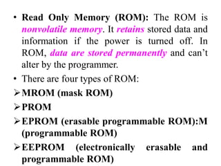 Unit IV Memory and I/O Organization | PDF
