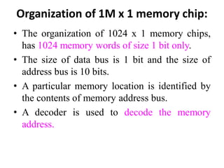 Unit IV Memory and I/O Organization | PDF