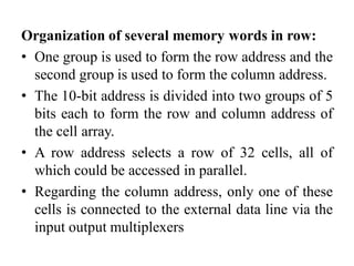 Unit IV Memory and I/O Organization | PDF