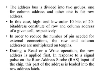 Unit IV Memory and I/O Organization | PDF