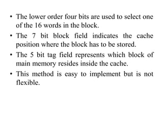 Unit IV Memory and I/O Organization | PDF