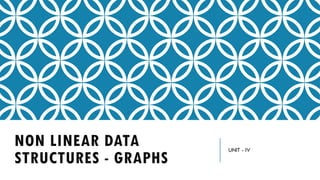 UNIT IV NON LINEAR DATA STRUCTURES - GRAPH.pptx