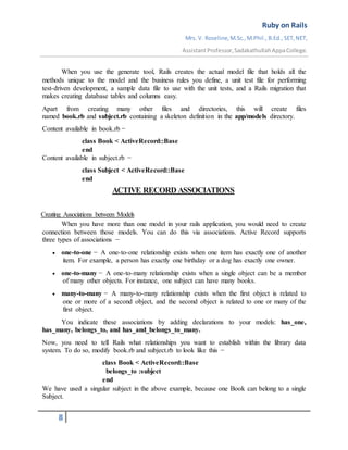 Ruby on Rails | DOCX