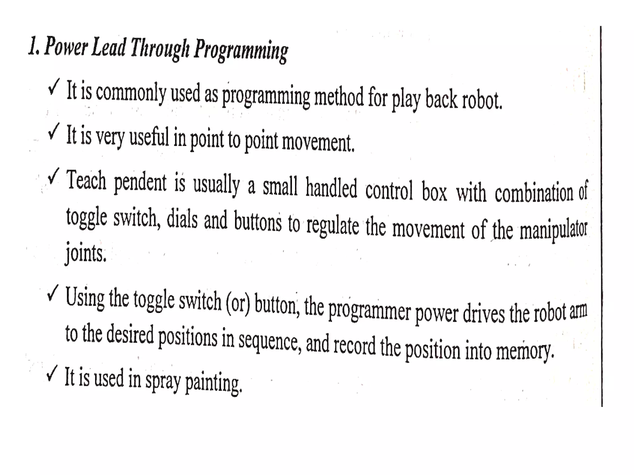 Unit iv robot programming