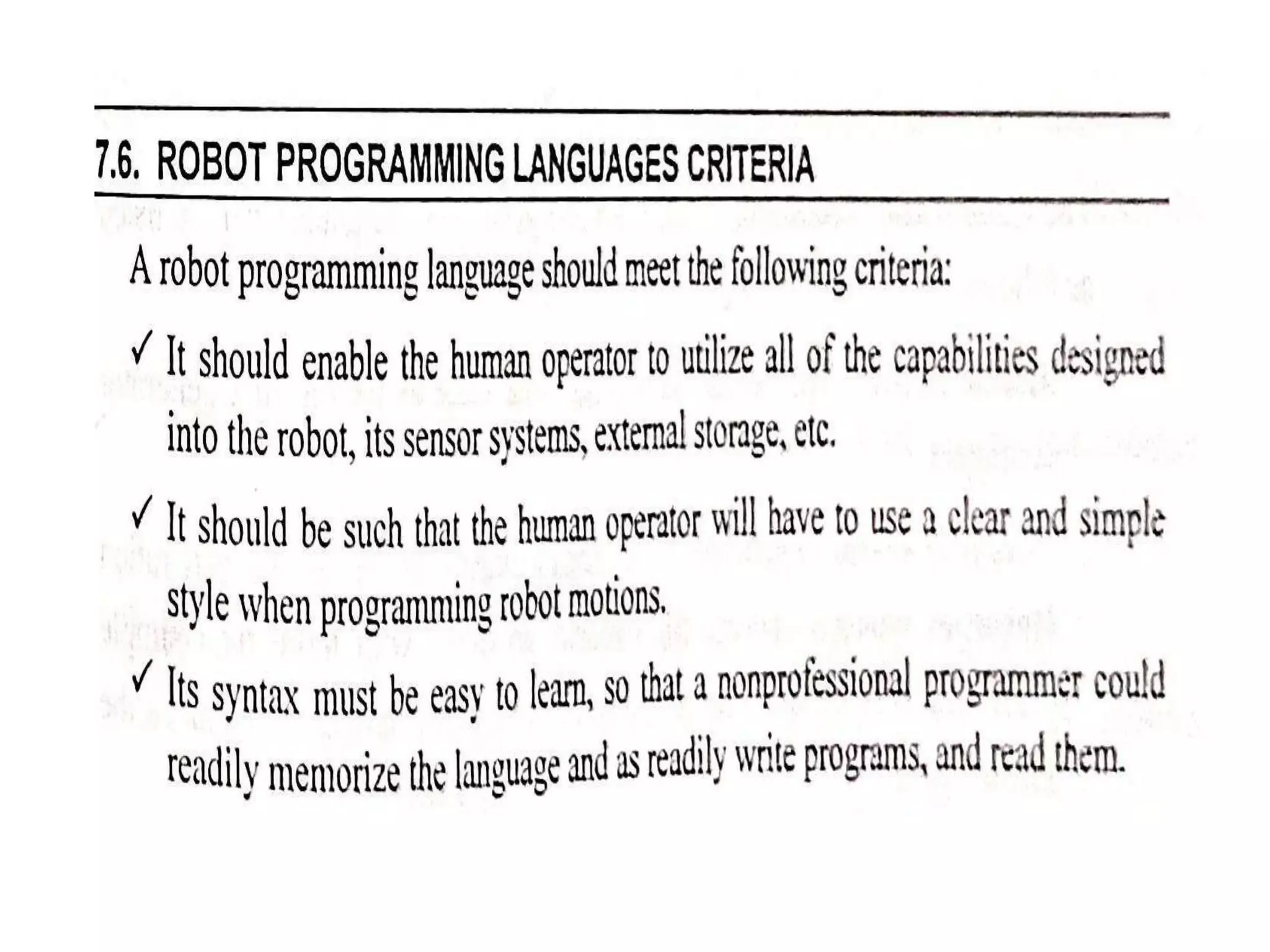 Unit iv robot programming