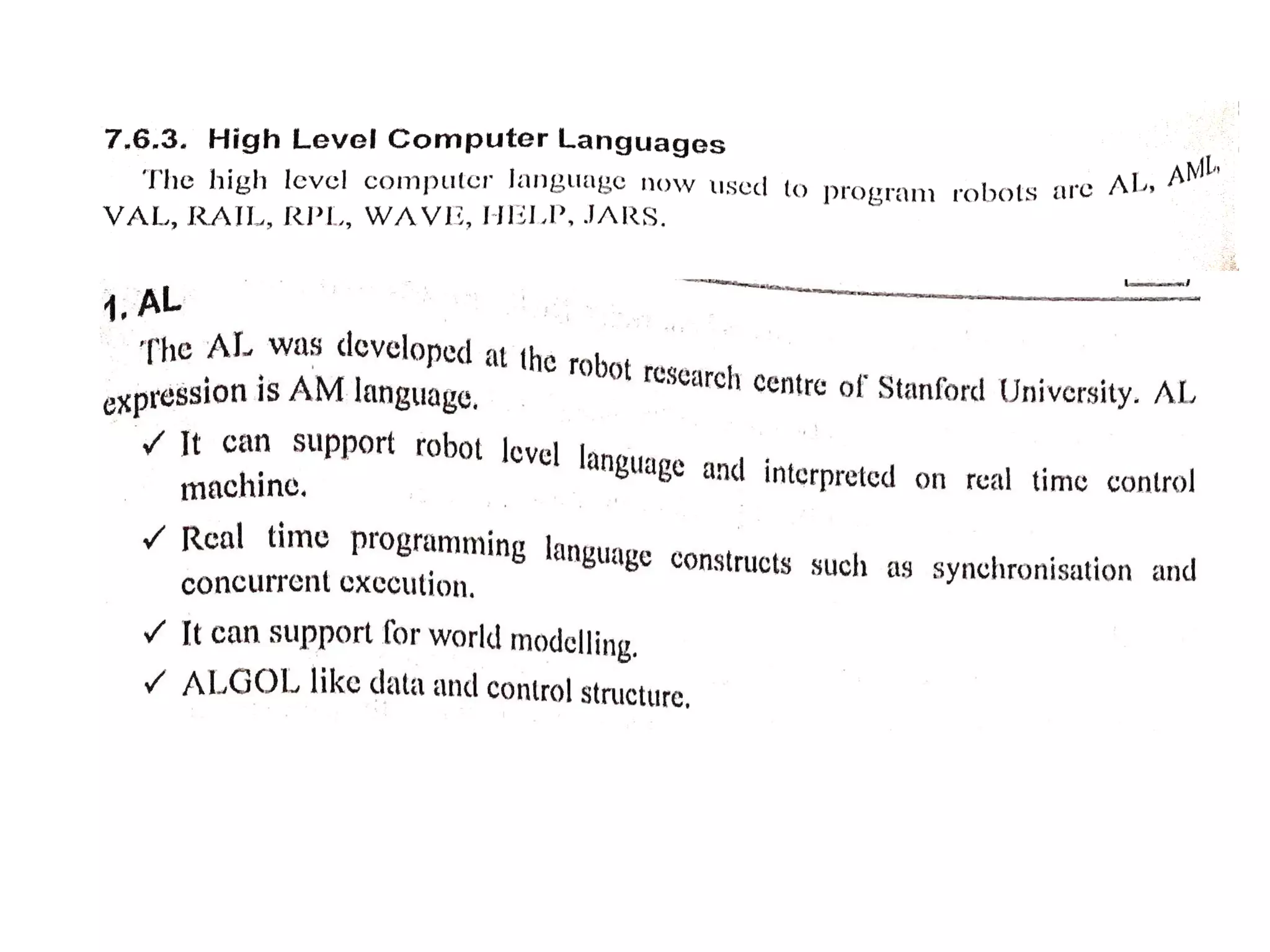 Unit iv robot programming