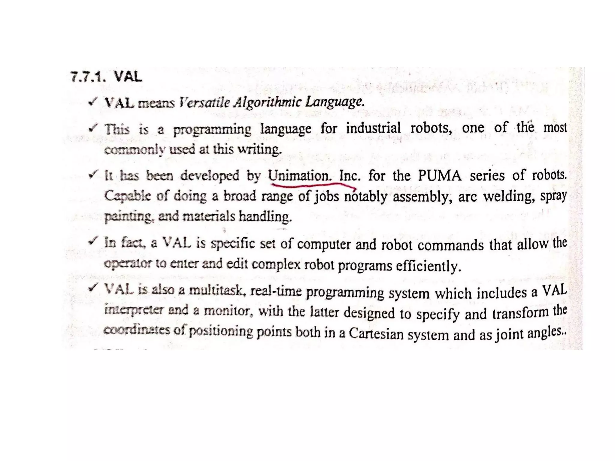 Unit iv robot programming