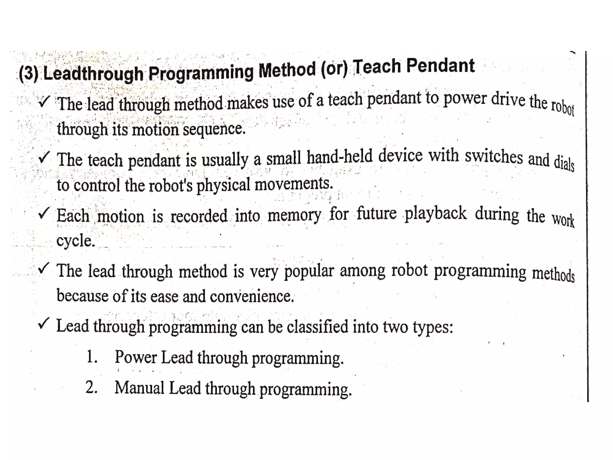 Unit iv robot programming