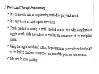 Unit iv robot programming