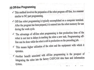 Unit iv robot programming