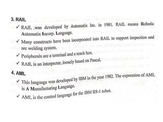 Unit iv robot programming