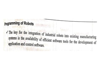 Unit iv robot programming