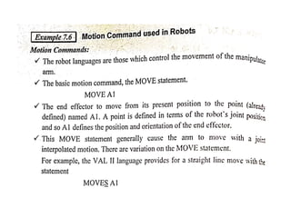 Unit iv robot programming