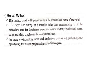 Unit iv robot programming