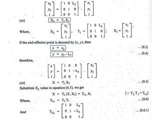 Unit IV robotics-- Kinematics | PDF