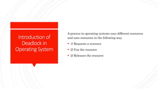 Unit iv: Deadlocks | PPT