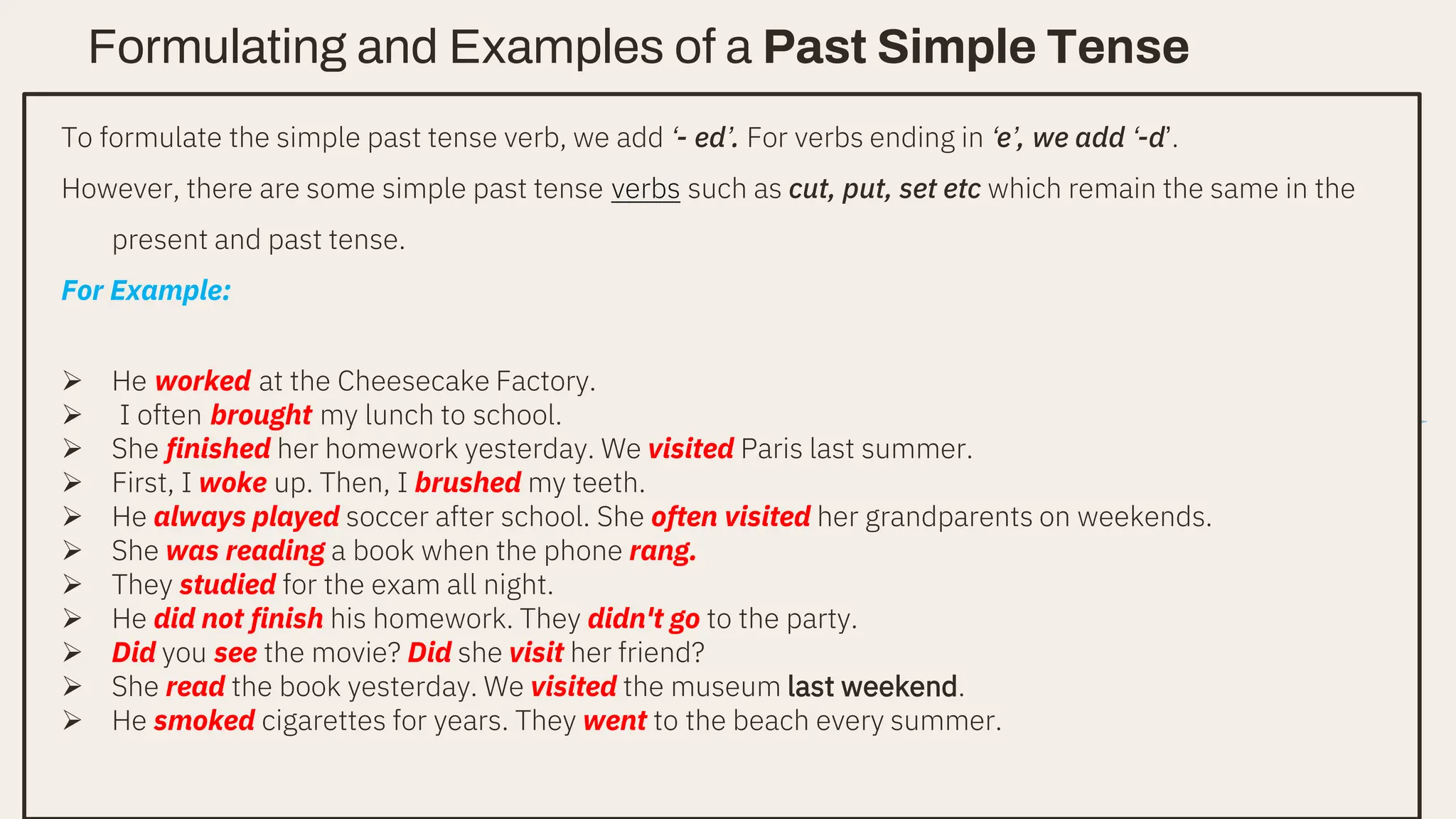 UNIT IV Verb Tenses complete tences file | PDF