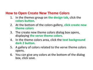 how to apply the themes in EXCEL? | PPT