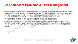 Strife Problems CBSE/Class-11/Subject- Physical Education (048)/Unit IX Psychology ...