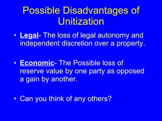 Unitization | PPT