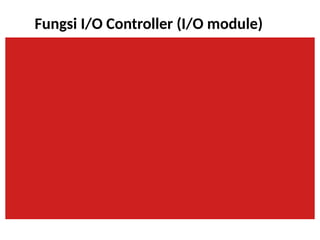 Fungsi I/O Controller (I/O module)
 