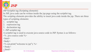 JSP: Servlet Side Technology: Introduction | PPTX