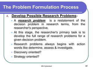 Unit no 02_research design formulation | PPSX | Business Administration ...